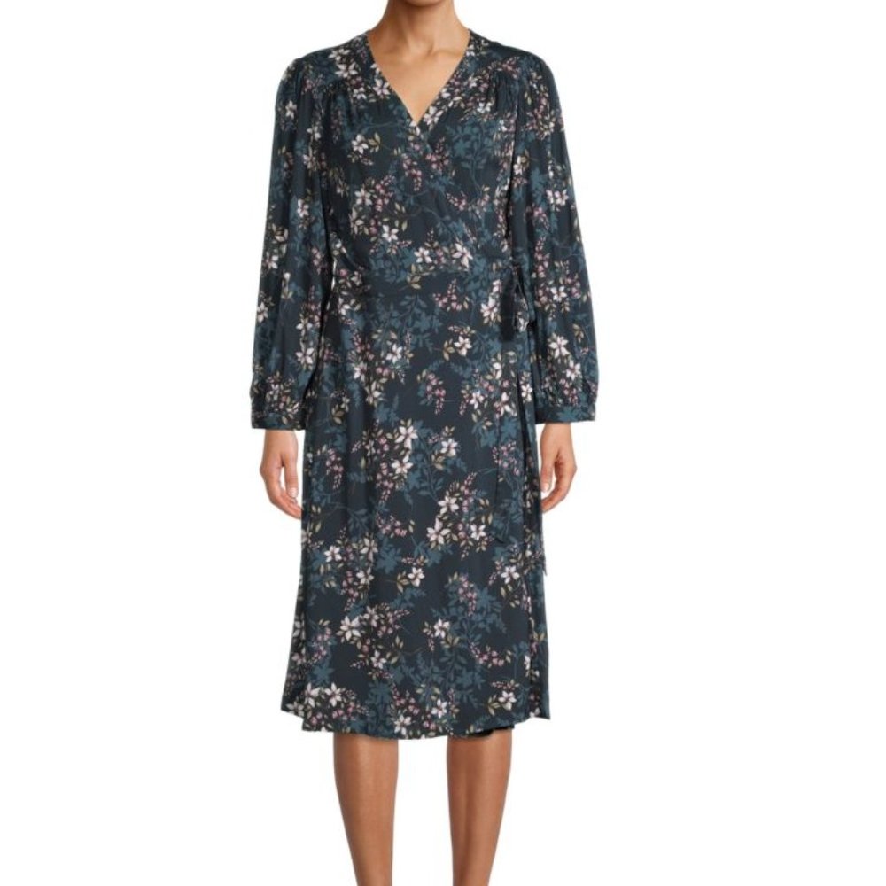 NWT Floral Wrap Dress